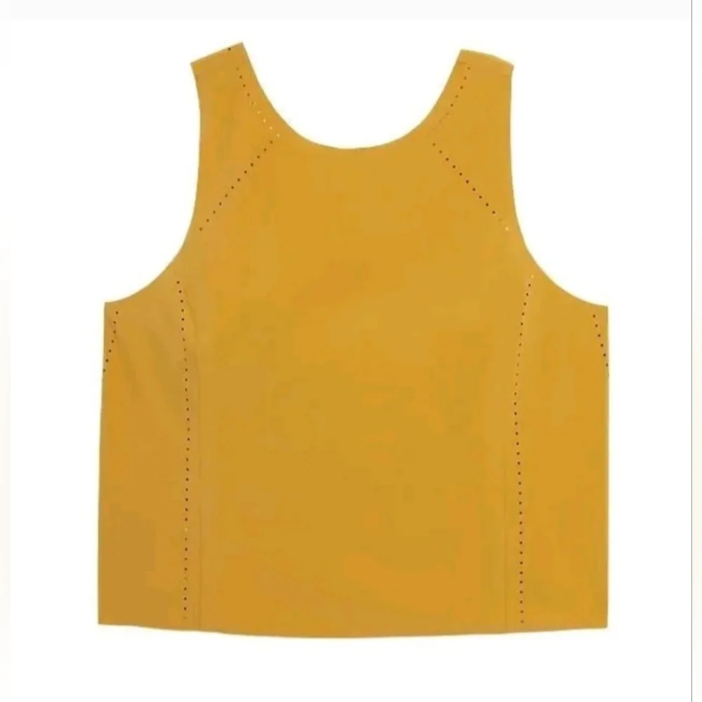 Athleta Mustard Yellow Crop Top - Picture 4 of 8